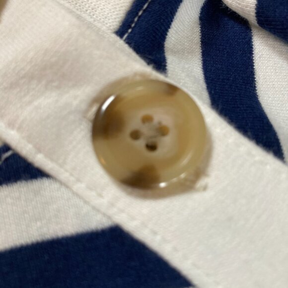 🔥HOST PICK🔥 J.CREW NAVY and WHITE STRIPED LONG SLEEVED TOP with BUTTON CLOSURE - Picture 7 of 11